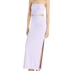 AQUA side cutout gown - Lilac 👗